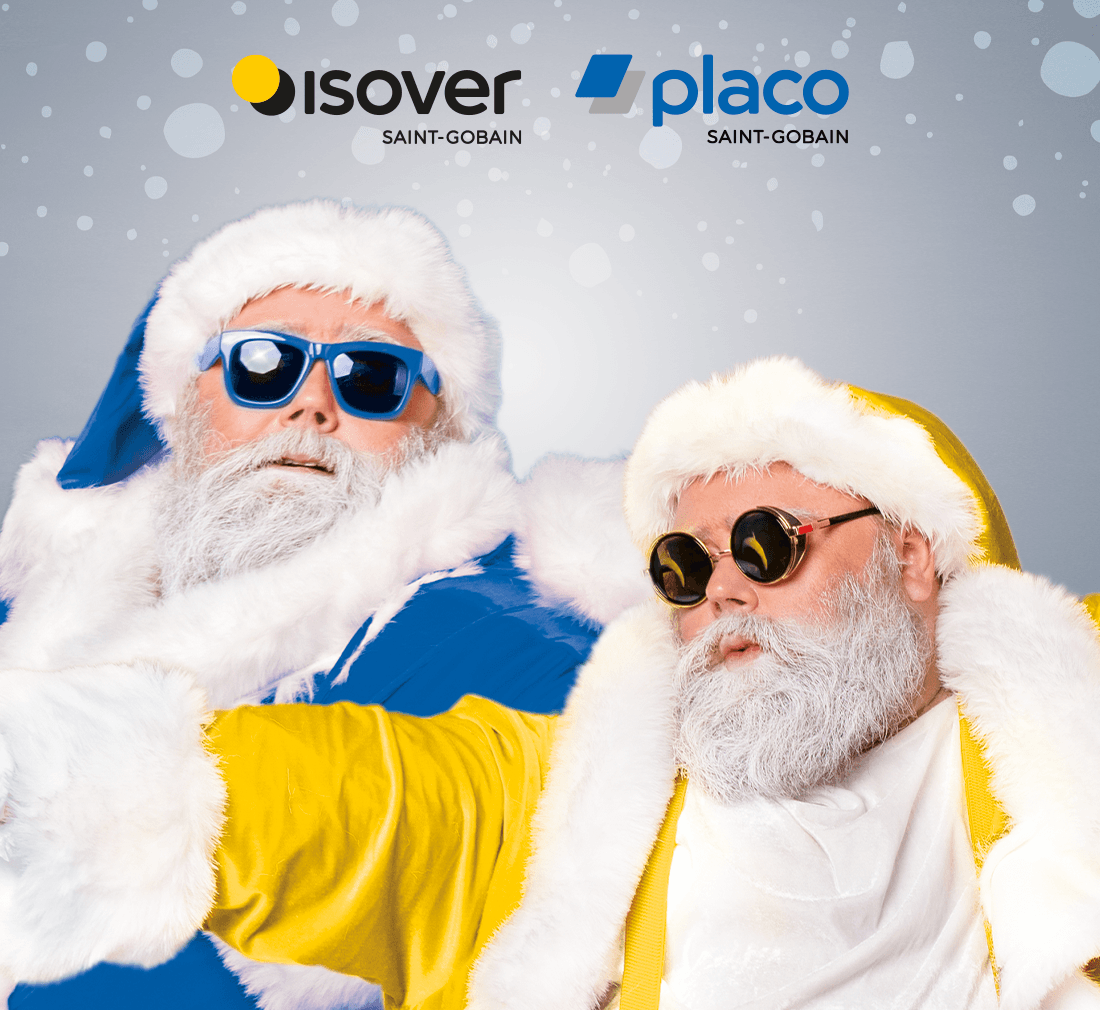 Les pères Noël Placo et Isover